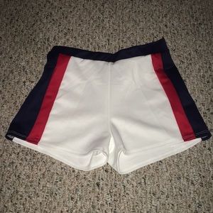 fashion nova shorts red navy white